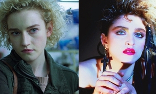 Foto: Divulgação / A esquerda a atriz Julia Garner, escolhida para viver Madonna nos cinemas