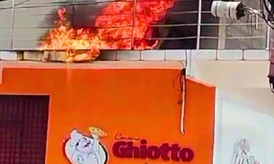 Incêndio na pizzaria Ghiotto assusta moradores na Cidade Nova; vídeo