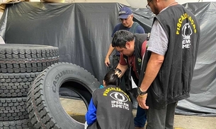 Ipem reprova mais de 500 pneus importados e bloqueia venda em Manaus 