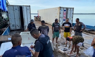 Homem é preso com 1,5 tonelada de pescado ilegal em Ferry Boat em Barcelos