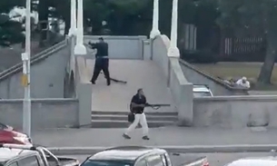 Momento do ataque - Foto: Reprodução X