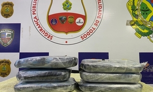 Dupla é presa com drogas avaliadas em R$ 487 mil em embarcação no rio Solimões 