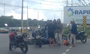 GPS mostra caminho errado e motociclista por app acaba sofrendo acidente em Manaus