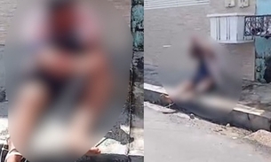 Suspeito de assalto leva surra no Cidade Nova; vídeo