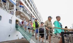 Chegada de navio internacional - Foto: Amazonas Tur/Arquivo