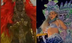 Rainha de Bateria Marisa Blanco e Luana Pantoja, destaque da escola - Foto: Reprodução