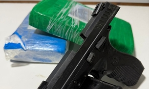 Arma e drogas apreendidas - Foto: Divulgação 