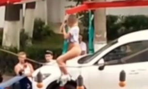  Mulher apela para striptease para que evitar reboque de carro
