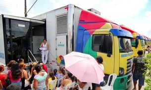 Exames para mulher são oferecidos em Unidades Móveis de Saúde