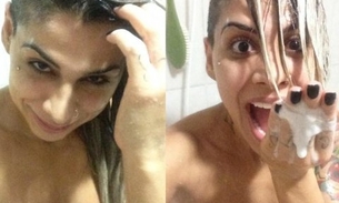 Ex-BBB Vanessa mostra foto nua tomando banho