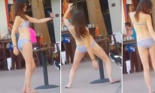 Garota tentando fazer selfie perfeita vira piada na web