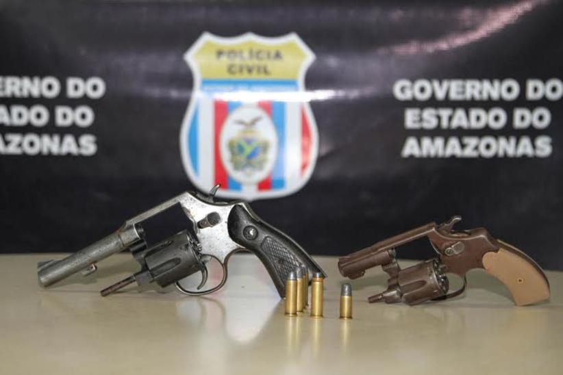 Uma das armas foi utilizada em assassinato - foto: Ney Mendes/assessoria da PC