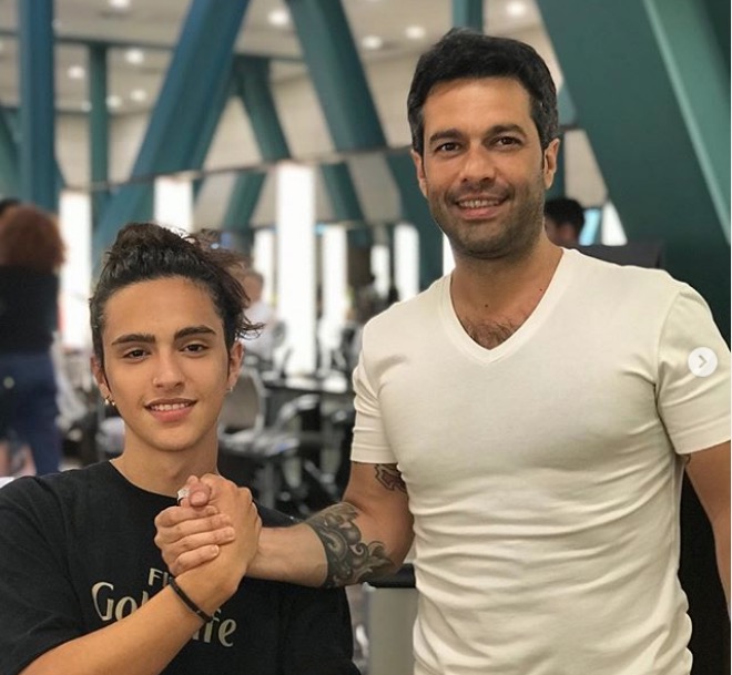 Beto Fortes e o filho mais novo, Felipe - Foto: Reprodução Instagram