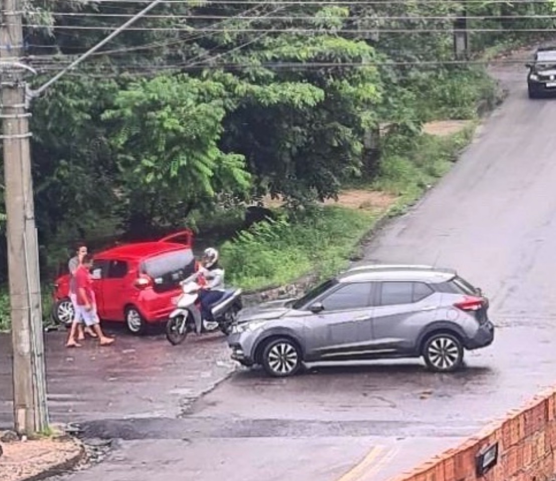 Acidente no conjunto Petros - Foto: Reprodução Trânsito Manaus