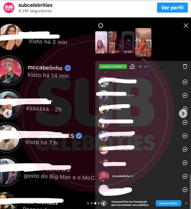 Imagens: Instagram/Subcelebrities