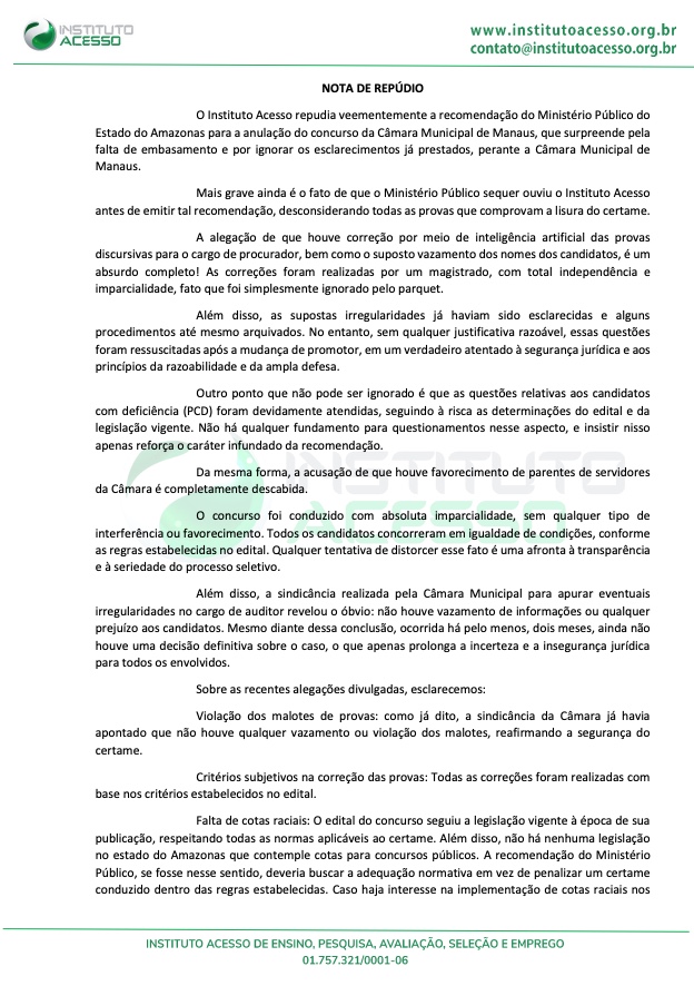 Foto: Reprodução/Instituto Acesso