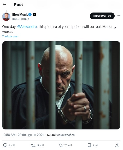 Foto - Reprodução X Elon Musk