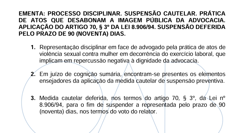 Raione Cabral teve sua OAB suspensa por 90 dias - Foto: Reprodução/OAB-AM
