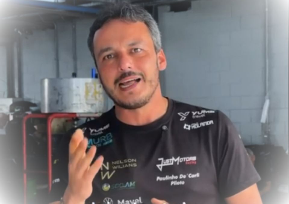 O piloto Paulinho De’Carli revela que a tomada de tempo deste sábado foi comprometida por um problema mecânico inesperado. Reprodução de Imagem/Rede Social