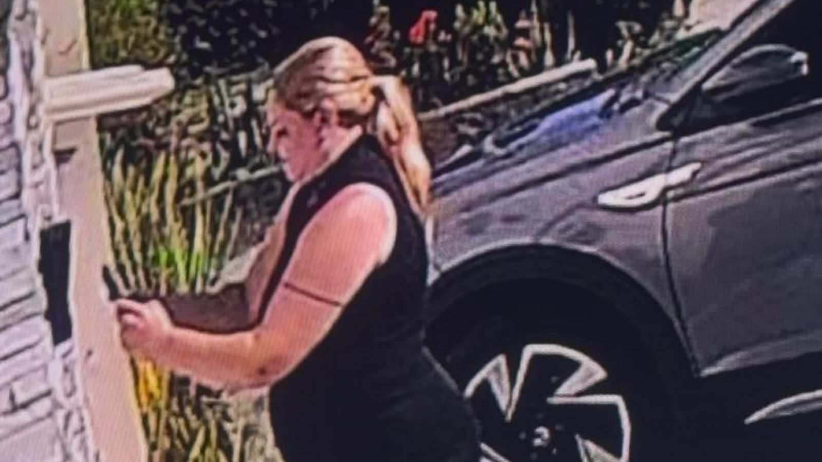 Suspeita registra portões e se aproxima para fotografar fechadura. Moradores da Zona Sul ficaram em alerta com a movimentação.