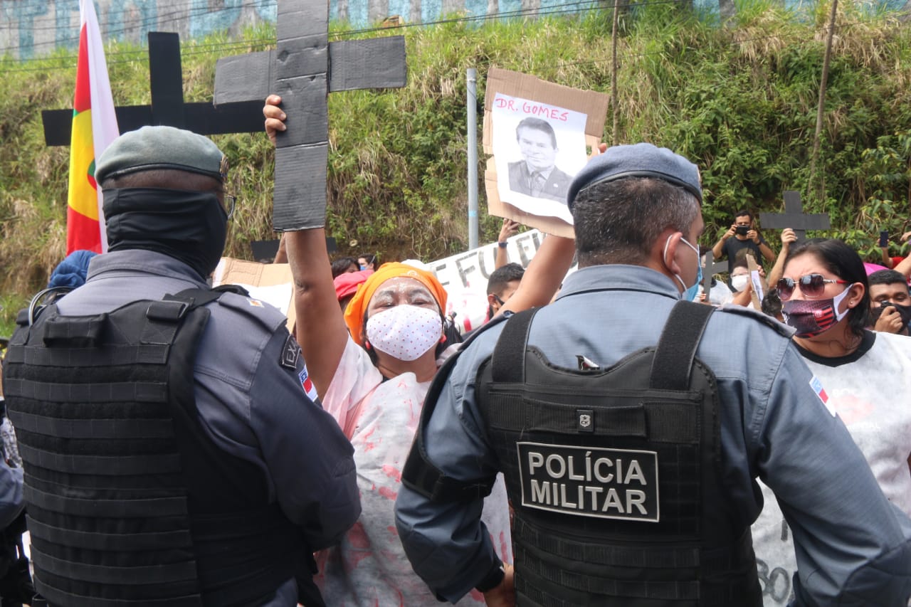 Protesto contra Bolsonaro em Manaus - Foto: Jander Robson/ Portal do Holanda