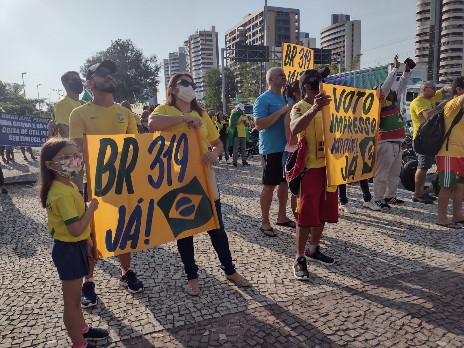 Apoiadores de Bolsonaro em Manaus - Foto: Caio Guarlotte / Portal do Holanda