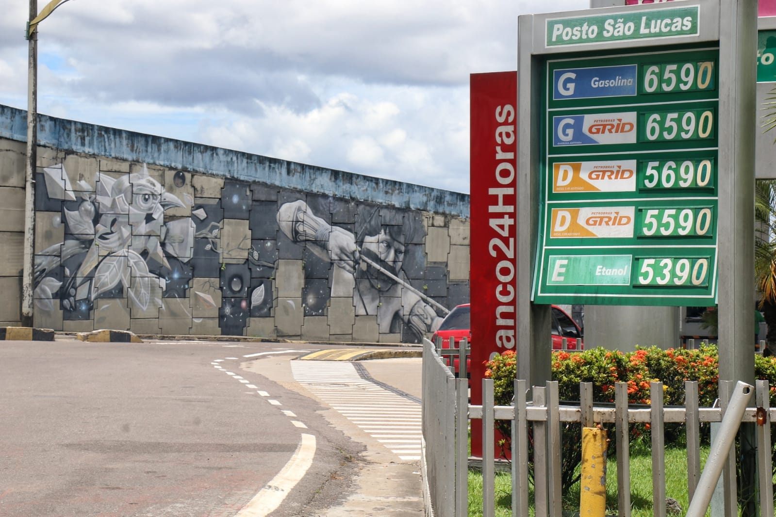 Posto na avenida Cosme Ferreira - Foto: Jander Robson / Portal do Holanda
