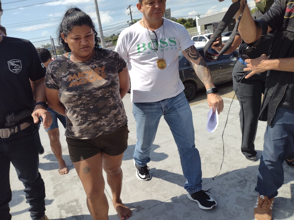 Diarista presa suspeita de sequestrar patrão em Manaus - Foto: Jander Robson/ Portal do Holanda