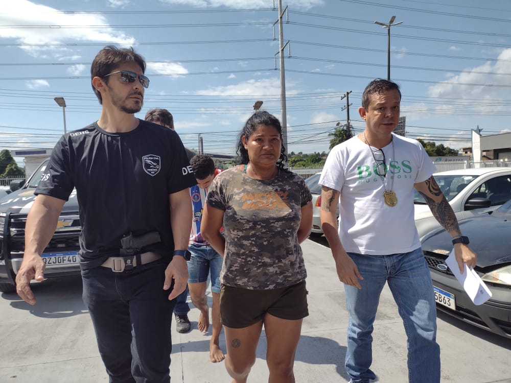 Diarista presa suspeita de sequestrar patrão em Manaus - Foto: Jander Robson/ Portal do Holanda