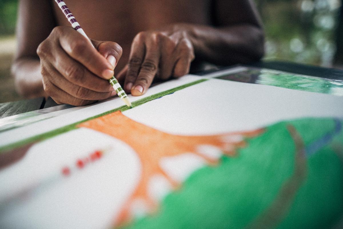 Joseca Yanomami, artista em exposição no MASP em São Paulo - Foto: Divulgação Isa