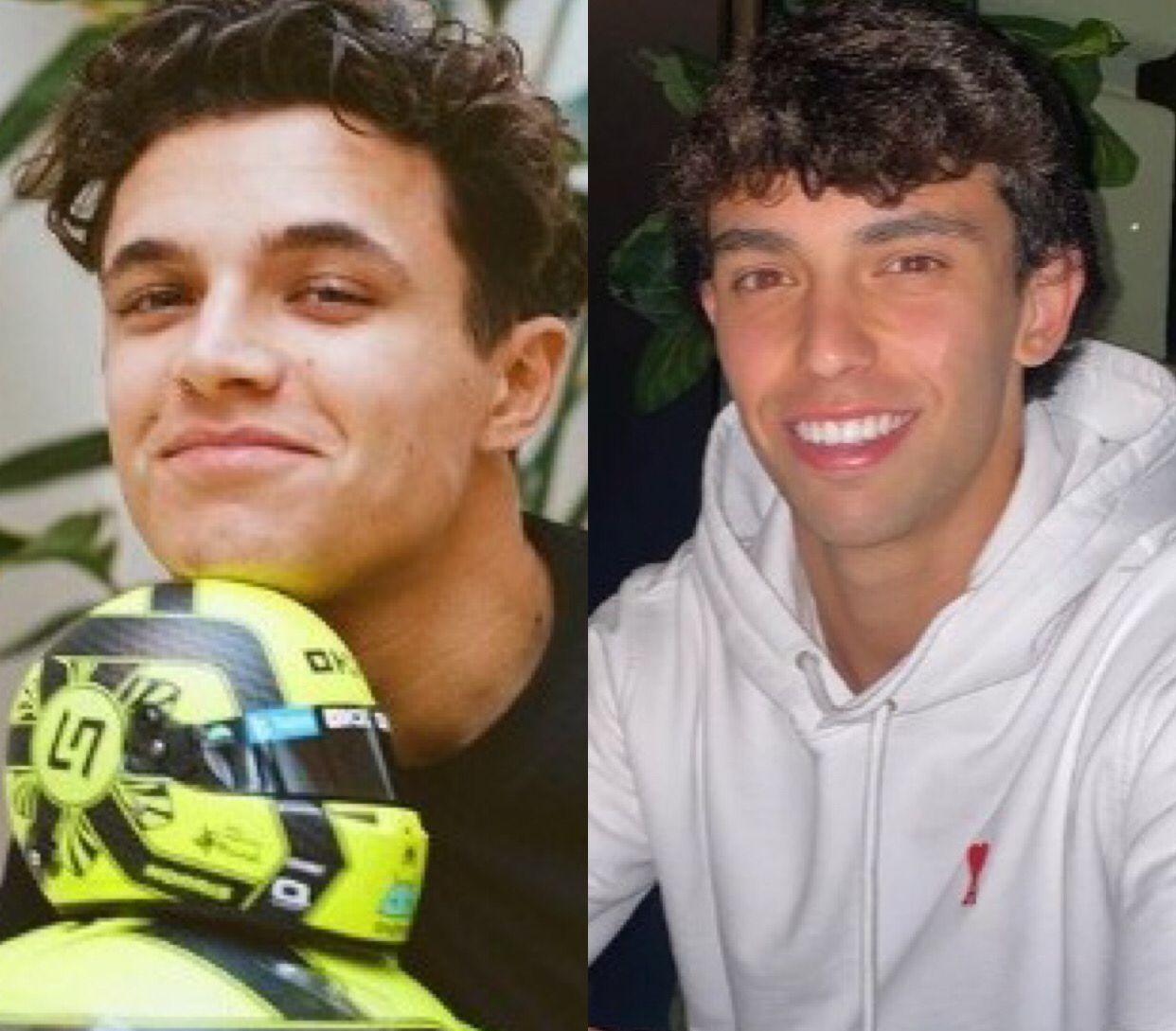 Lando Norris, João Félix - Fotos: Reprodução/Instagram
