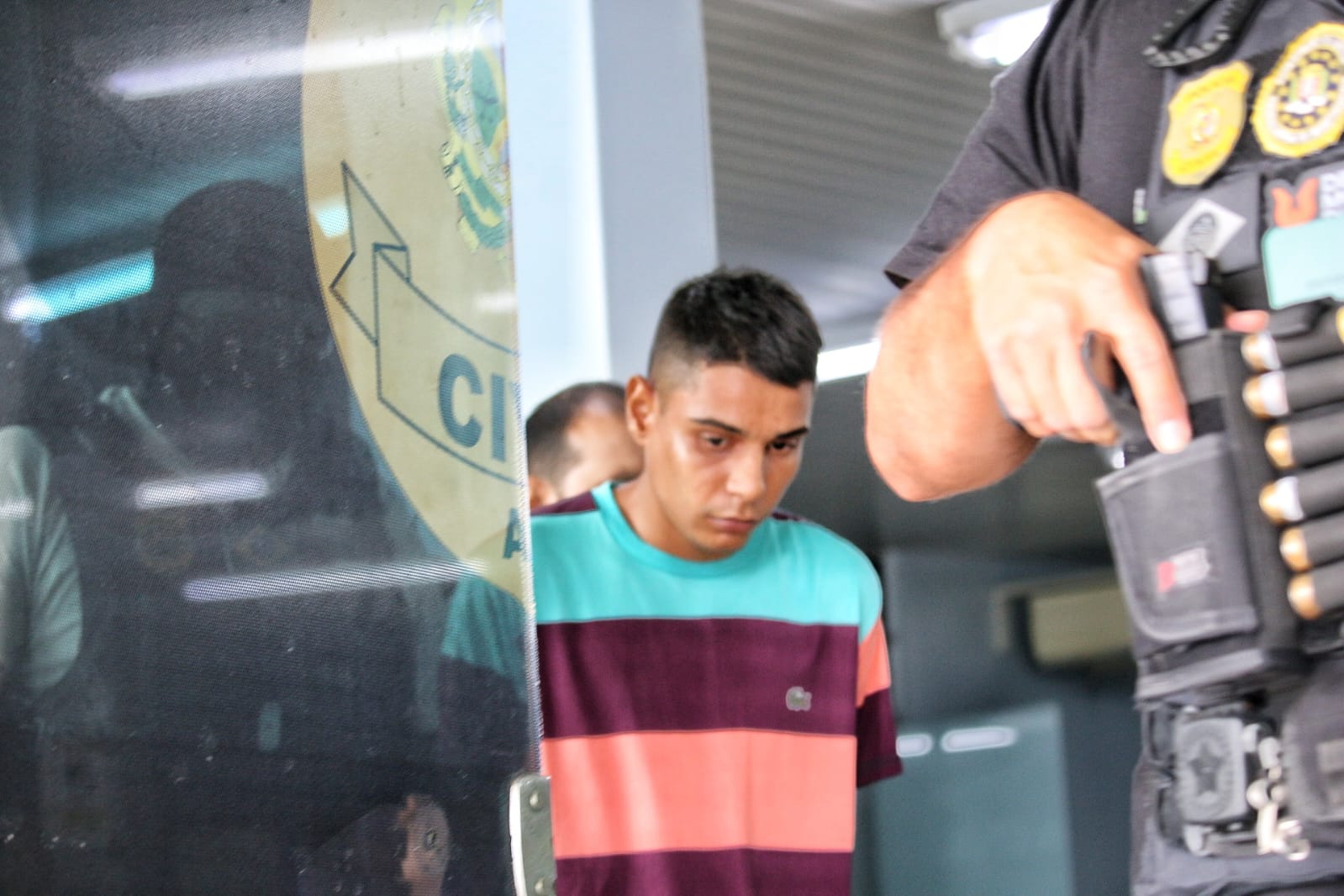 Suspeito Ricardo Junio Guimarães Fonseca, vulgo “Pimpolho”. -Foto: Jander Robson / Portal do Holanda