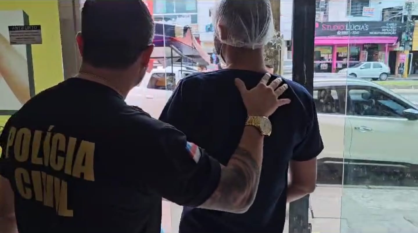 Luiz Eduardo Vieira Souza foi preso em uma clínica odontológica na Zona Leste de Manaus. - Foto: Divulgação PC-AM