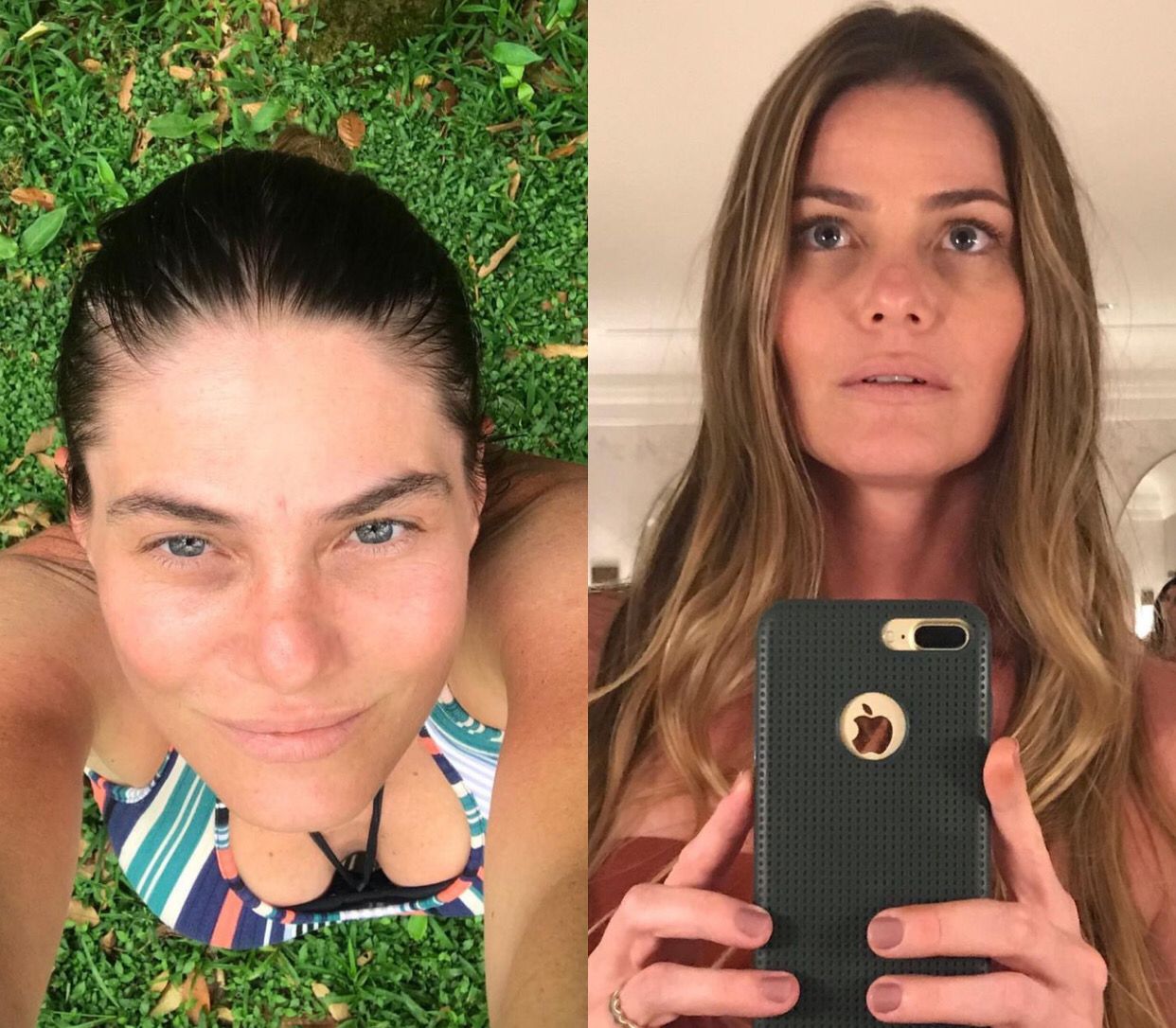 Michelly em 2020 e 2019 - Fotos: Reprodução/Instagram