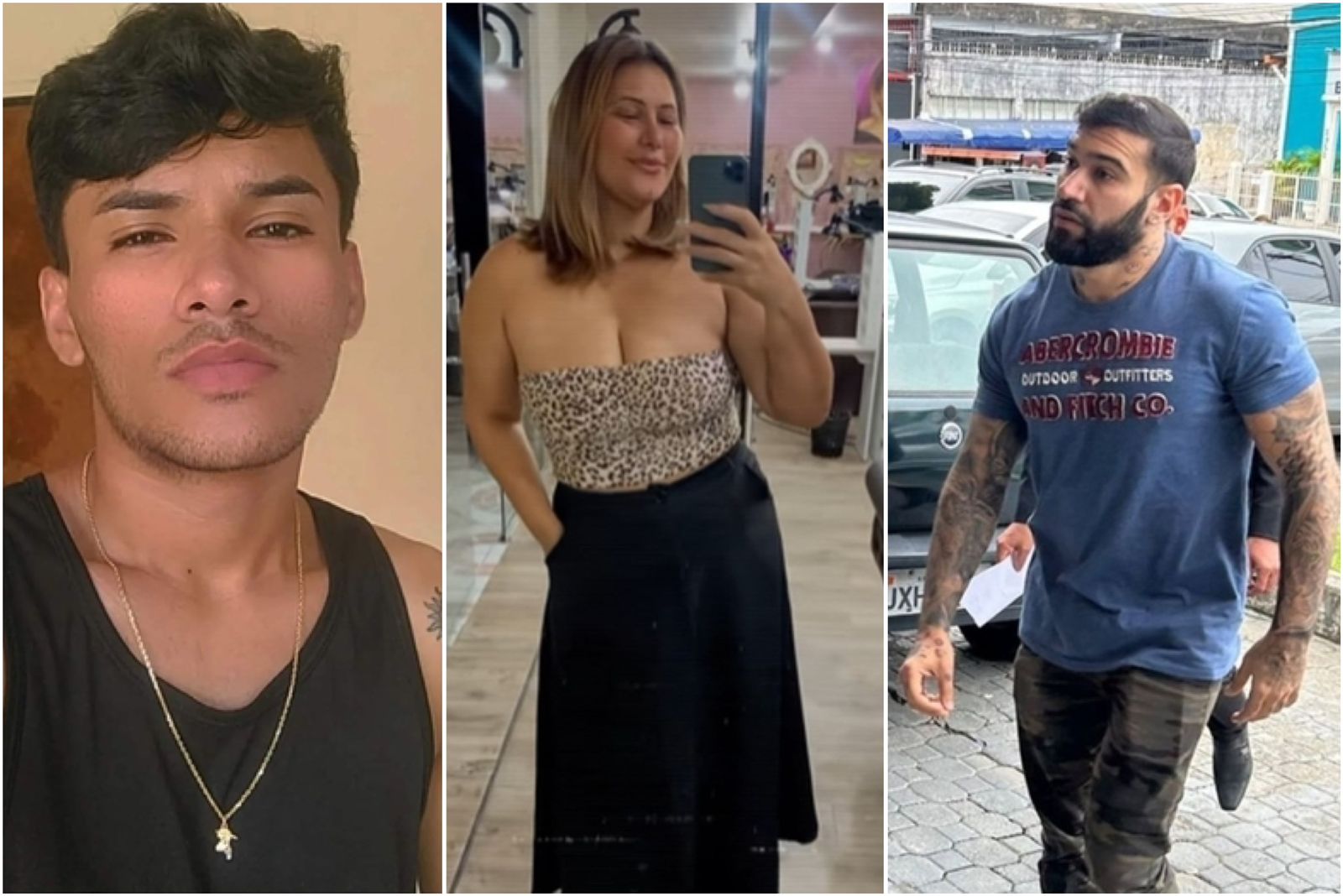 Marlisson, Claudiele e Bruno Roberto / Foto: Reprodução e Divulgação