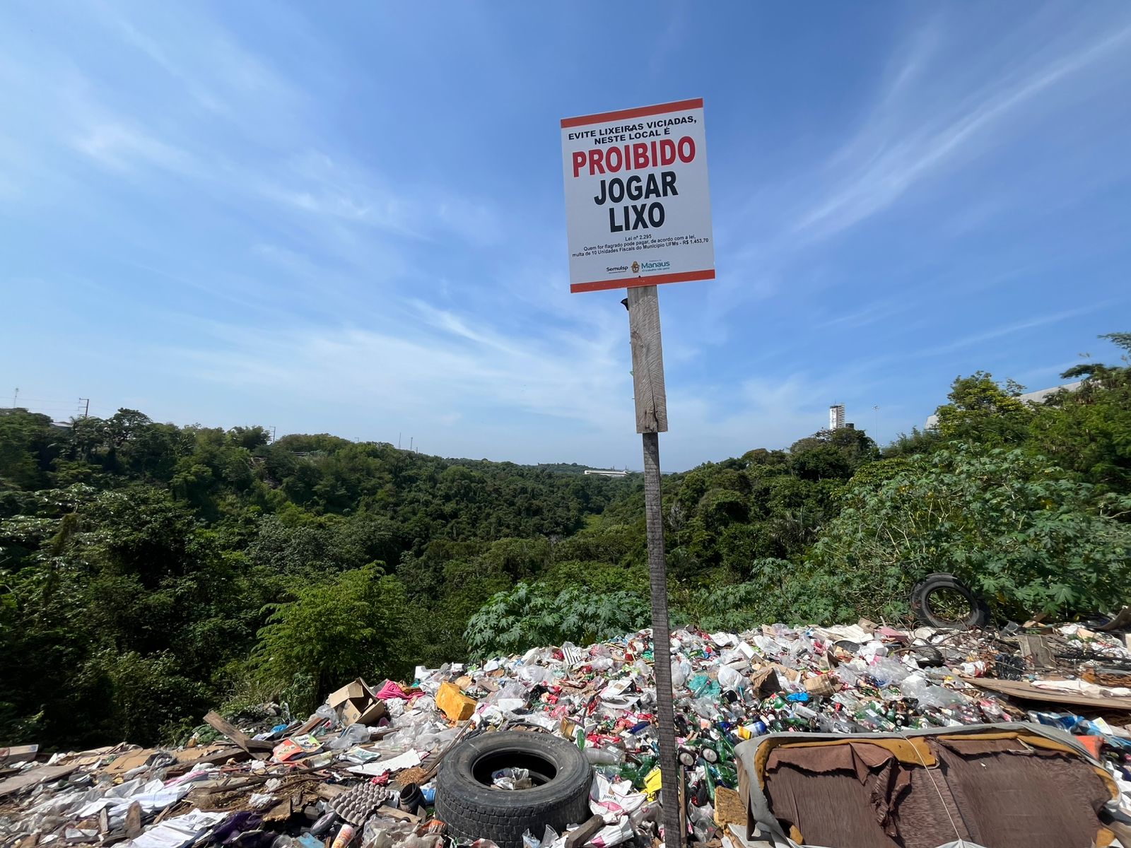 Lixeira viciada - Foto: Jander Robson/Portal do Holanda