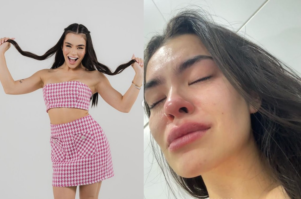 Pouco após anunciar o término, Bia Michelle postou sequência de fotos, entre elas uma chorando, e falou em aprendizados 'livramento' que o mês de março trouxe. 