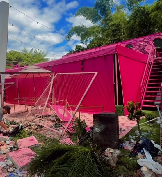 Fachada da loja foi destruída - Foto: Divulgação