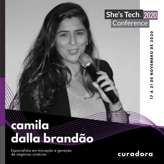 Camila Brandão estará na She's Tech Conference 2020.
