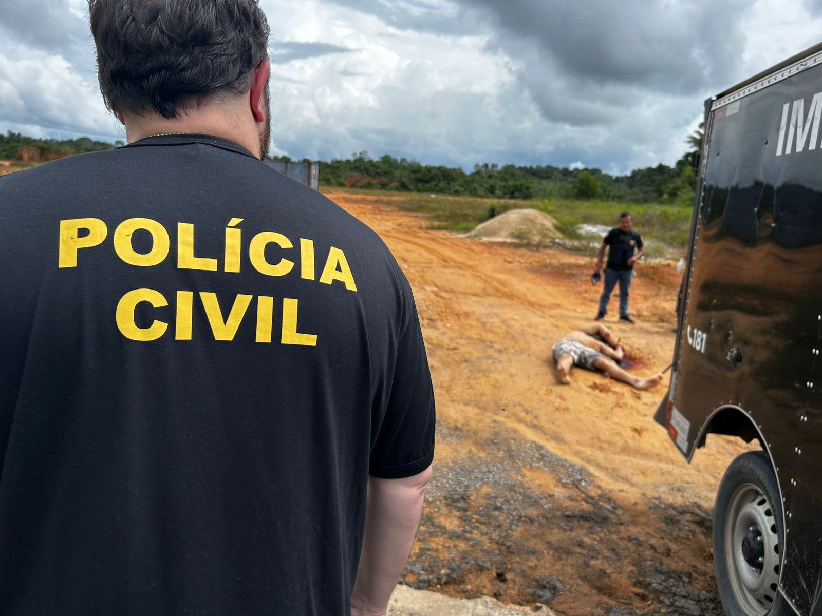 Realização da perícia - Foto: Jander Robson/Portal do Holanda