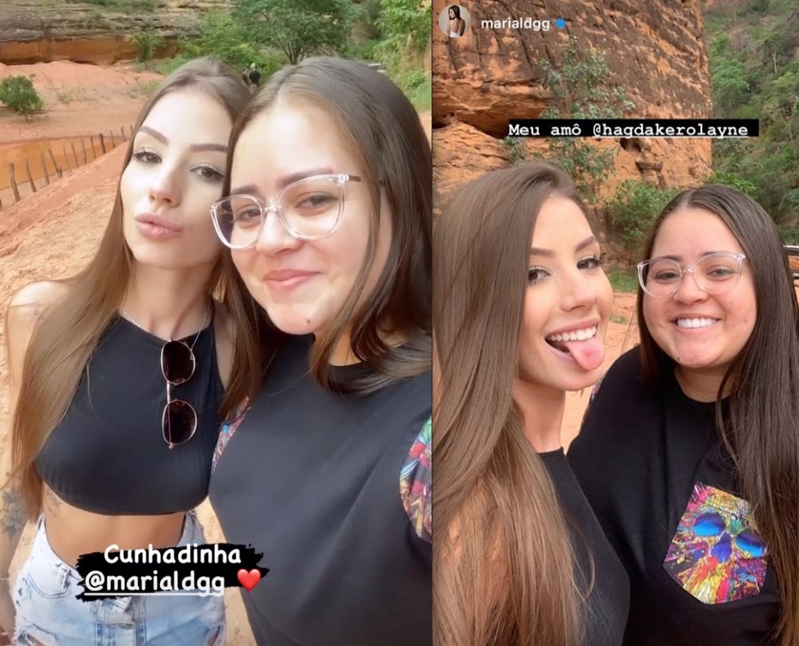 Maria Lina com a cunhada Hagda - Foto: Reprodução Instagram