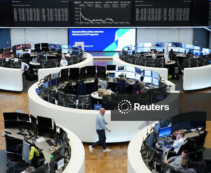 Índice STOXX 600 avança pela terceira semana com foco em negociações de paz no Oriente Médio