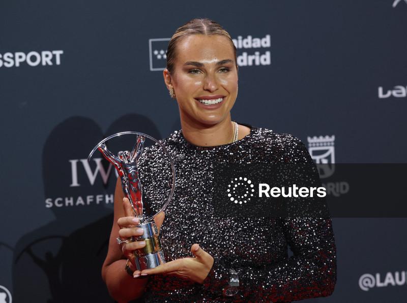Tenistas Sabalenka e Alcaraz conquistam os principais prêmios do Laureus em Madri