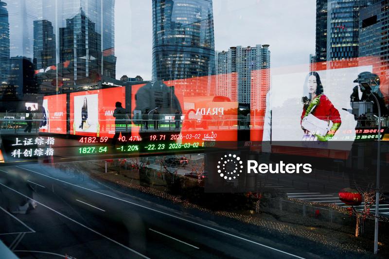 Bolsas da China e Hong Kong sobem apoiadas por expectativa de fim da guerra no Irã