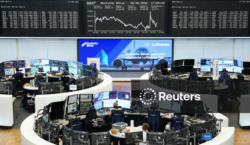Ações europeias registram ganho mensal com expectativa de paz no Oriente Médio