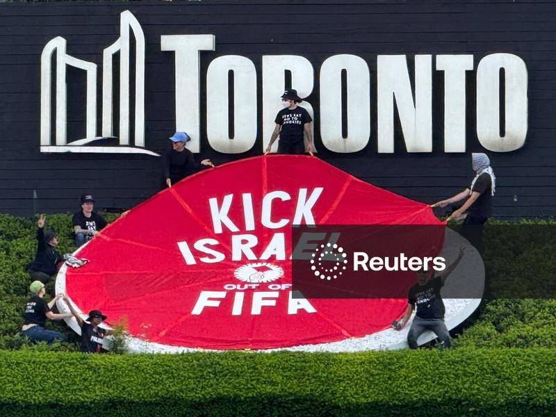 Fifa enfrenta protestos em Toronto por laços com Israel antes da partida do Canadá na Copa do Mundo