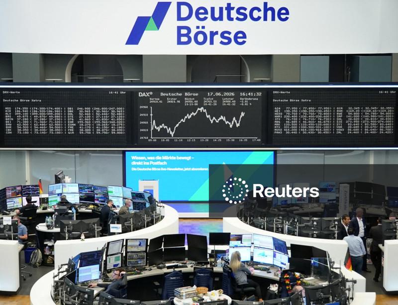 Ações europeias recuam conforme mercados avaliam postura hawkish do Federal Reserve