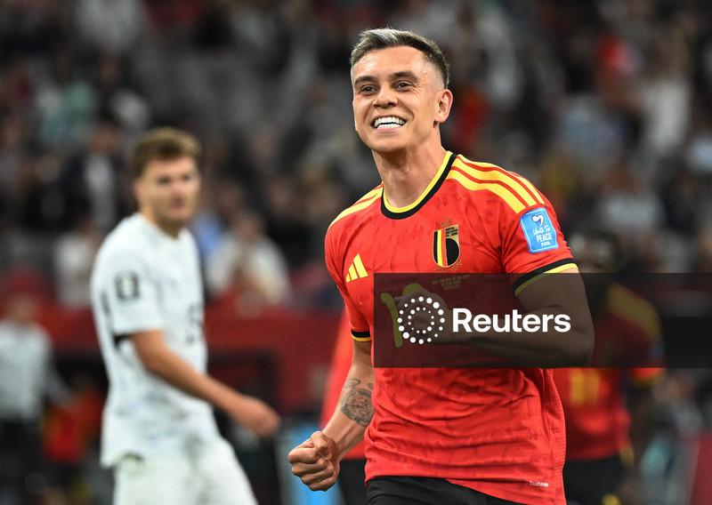 Trossard faz dois em goleada de 5 x 1 da classificada Bélgica sobre a Nova Zelândia na Copa