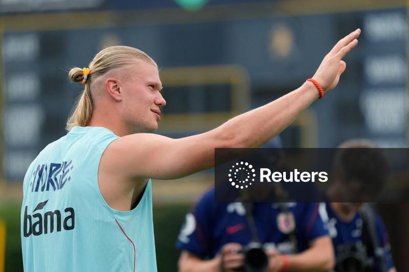 Haaland, da Noruega, quer manter sequência de gols contra o Iraque na Copa