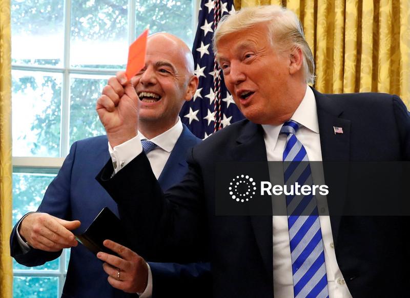 Trump ligou para o presidente da Fifa para solicitar revisão do cartão vermelho de Balogun, diz fonte